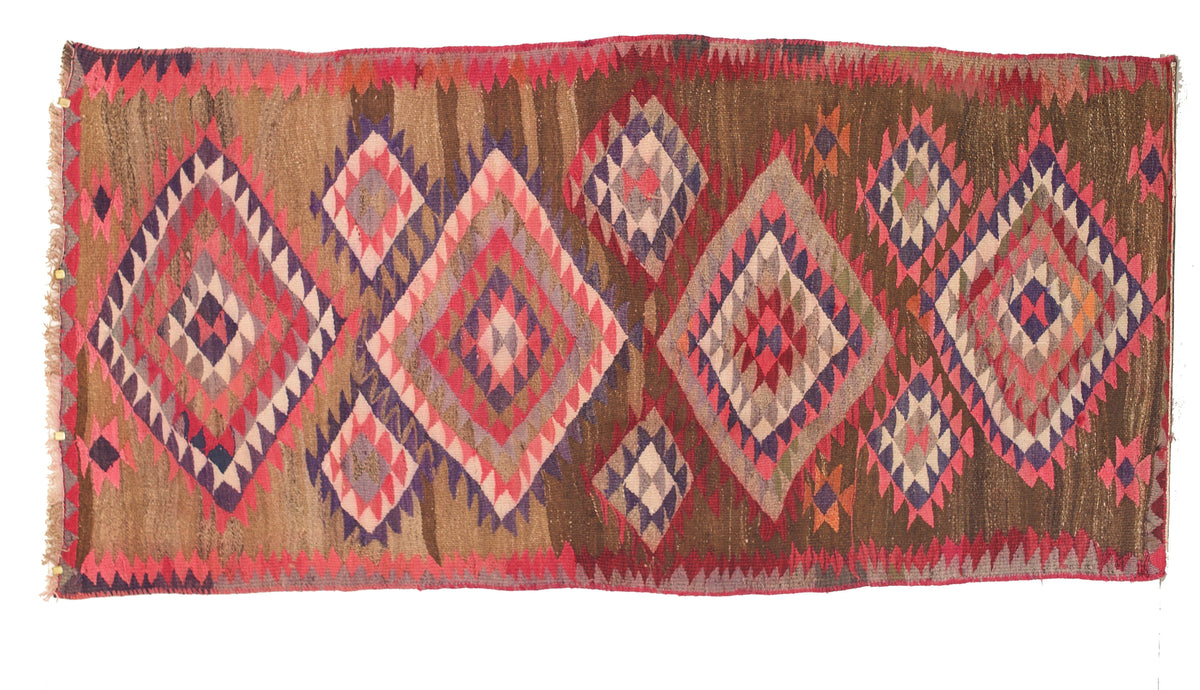 Vintage Kilim, Area Kilim, Turkish Kilim, Antique Kilim, 71x76 inches Rainbow Kilim, Wool Kilim, online Bedroom Kilim, 9492