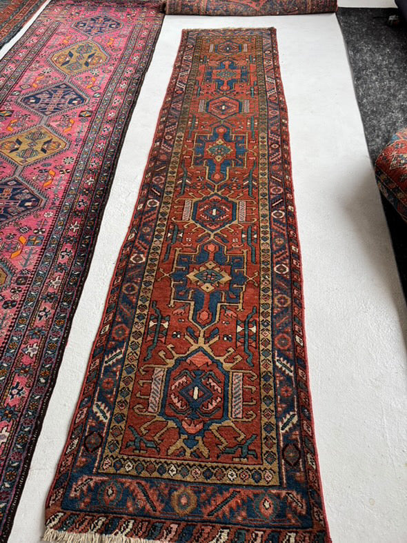 SOLD | GORGEOUS Antique NW Persian Tribal Runner in a Lovely Pallete & RARE size! 2.4 x 10