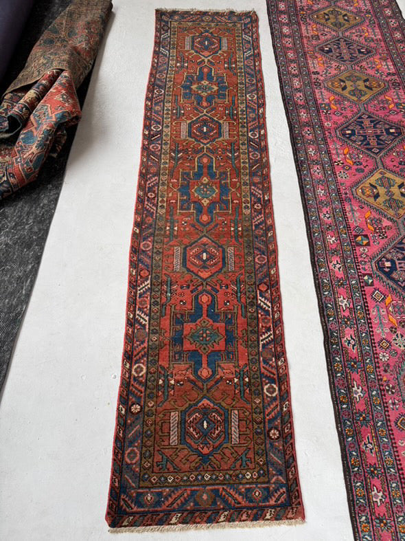 SOLD | GORGEOUS Antique NW Persian Tribal Runner in a Lovely Pallete & RARE size! 2.4 x 10