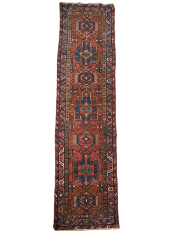 SOLD | GORGEOUS Antique NW Persian Tribal Runner in a Lovely Pallete & RARE size! 2.4 x 10