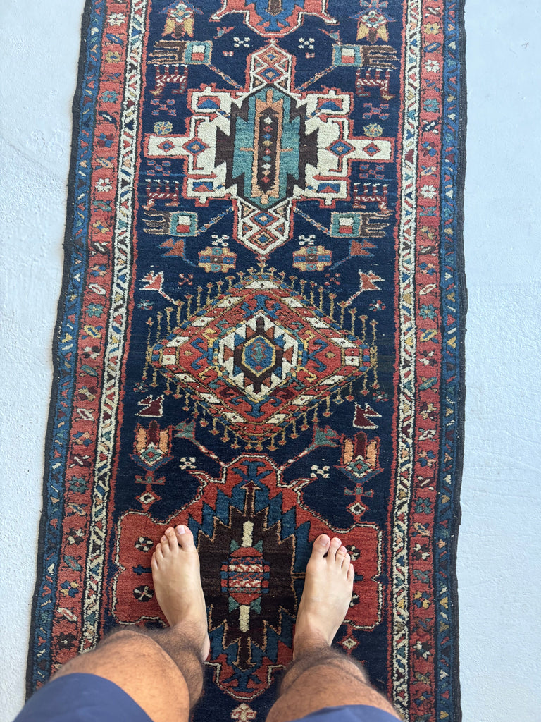 SOLD | NEXT LEVEL Antique NW Persian Runner | So Beautiful, Full Pile, Stunning Dyes | ~ 3 x 11