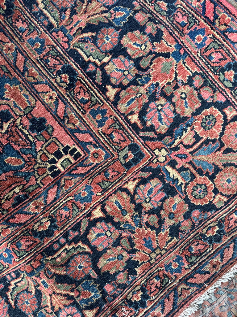 RESERVED FOR L JOON*** Payment 2 - FAB Antique Hamadan Lilihan Carpet in Unique Design and Lovely Colors | ~ 9x12