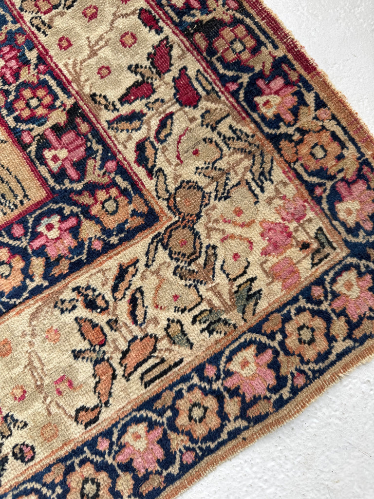 HEAVENLY Antique Kerman Tree of Life with 3 Cypress Trees | 3 Kids? This is your Rug!! |