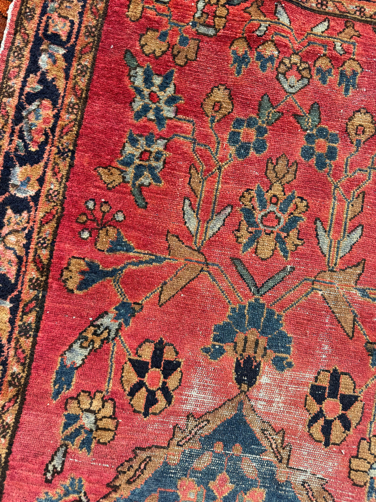 SIMPLY BEAUTIFUL Fine Antique Lilihan Sarouk Runner | Open Artistic Design in Rare Narrow Size | 2.8 x 9.7