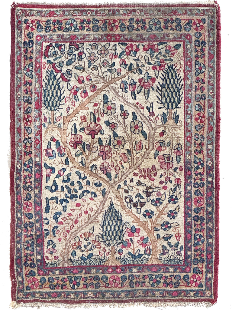 SMALL & MIGHTY Tree of Life Kerman Lavar | Collectable Rug Mat | 2 x 3