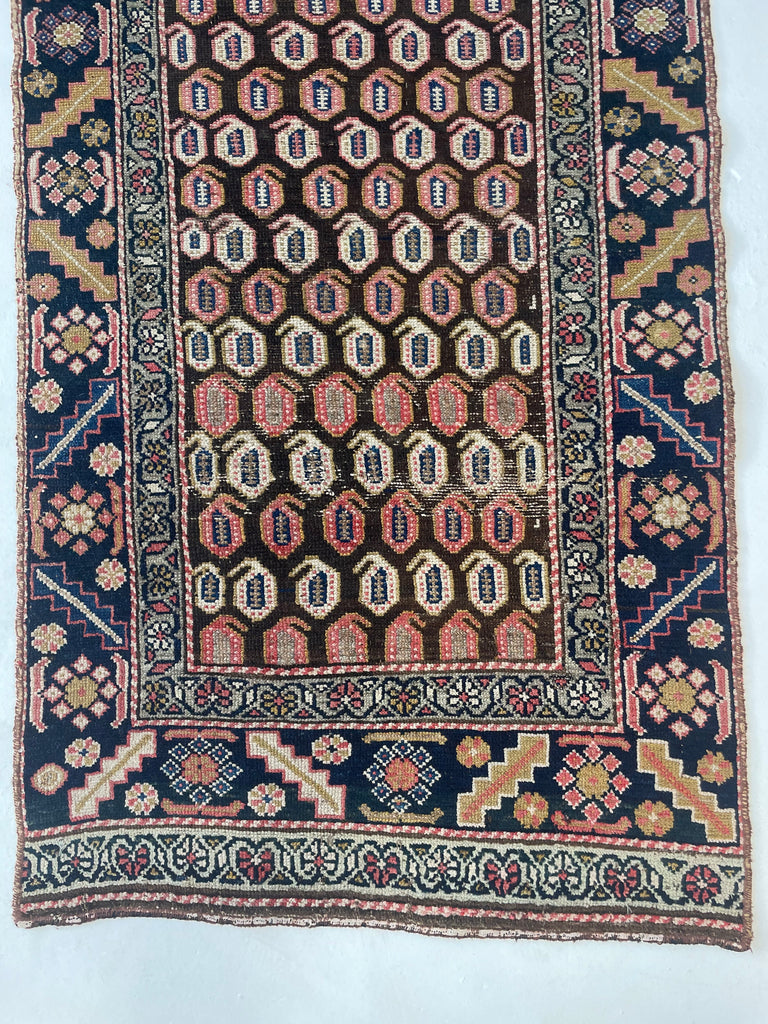 SOLD | AMAZING PASTEL Antique Runner with Artistic Paisley Motifs! Gorgeous Runner | ~ 3 x 10.8